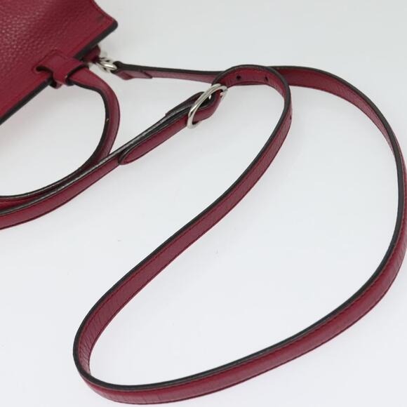 GUCCI Bamboo Daily Hand Bag Leather Pink Silver - Picture 9 of 16